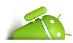 android robot salut