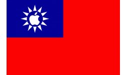 apple drapeau taiwan