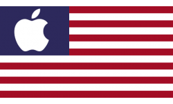 apple drapeau usa