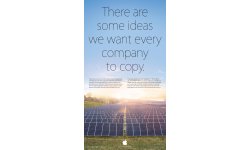 apple publicite energies renouvelables pique samsung