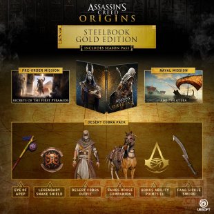 Assassin Creed Origins collector Gold steelbook