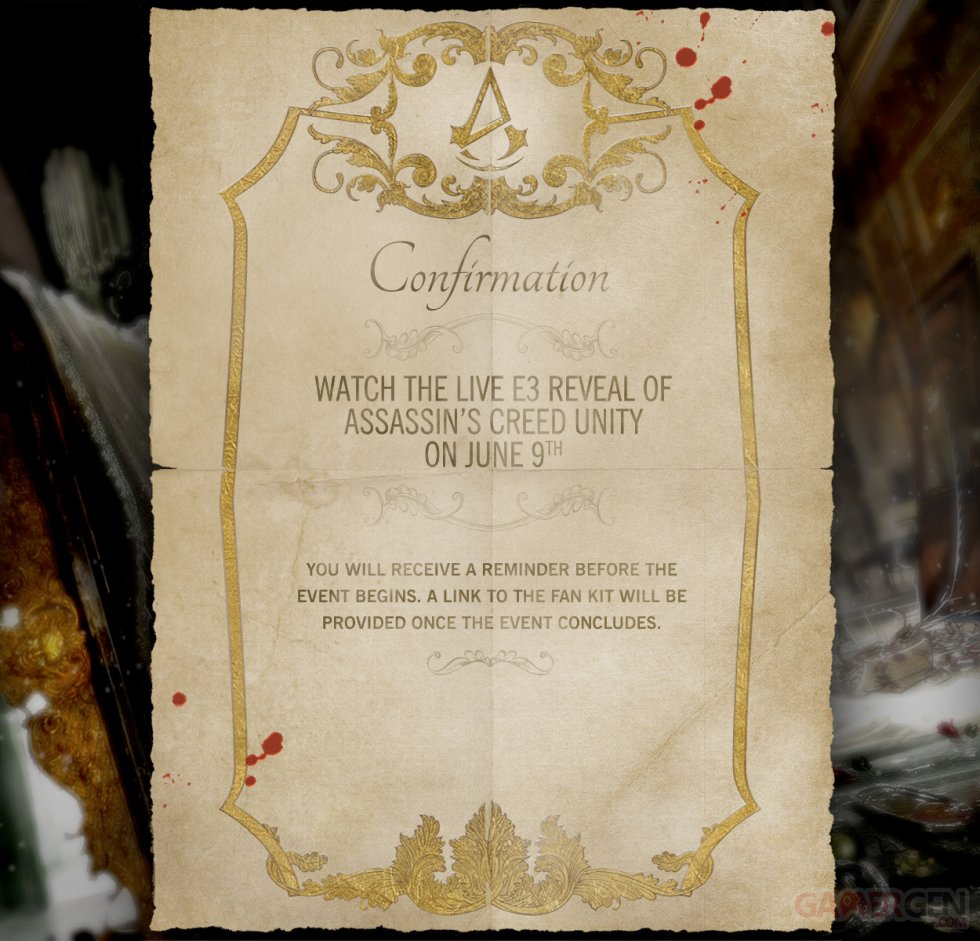 Assassin s creed unity invitation E3