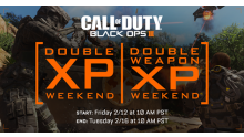 call of duty black ops 3 double xp weapon week end