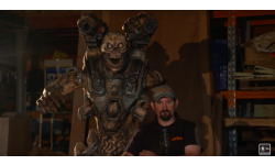 DOOM sculpture bois tronc?onneuse