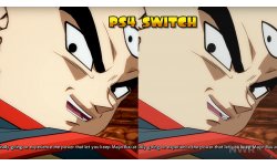 Dragon ball FighterZ comparaison video Switch PS4 image