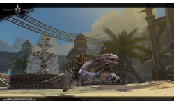 Dragon\'s Prophet riding through desert city