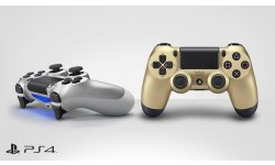 DualShock 4 or et argent