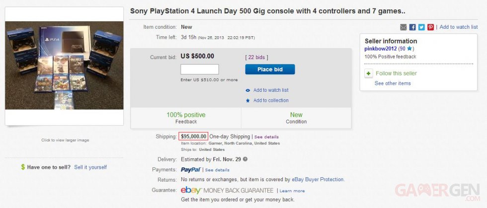 ebay-playstation-4-95000-dollars