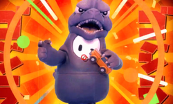 Fall Guys Ultimate Knockout skin costume Godzilla head