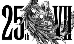 Final Fantasy VII 25e Anniversaire 25 ans logo key art wallpaper fond d'écran 3