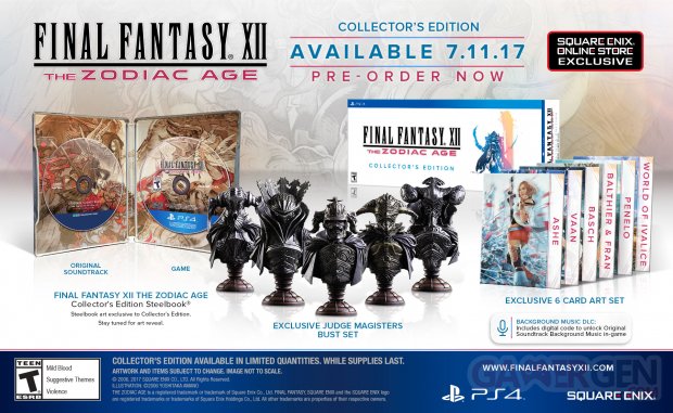 Final Fantasy XII The Zodiac Age éditon collector 11 03 2017
