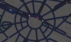 google maps 1er avril pac man