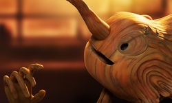 Guillermo del Toro's Pinocchio poster affiche head