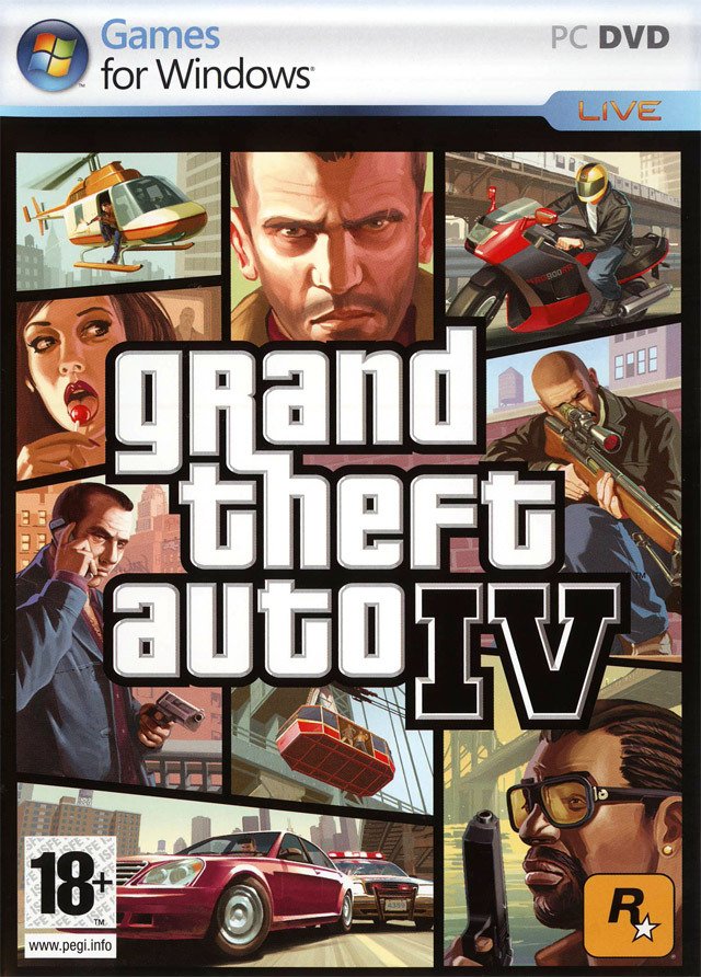 Jaquette PC Grand  Theft Auto 4 GTA IV