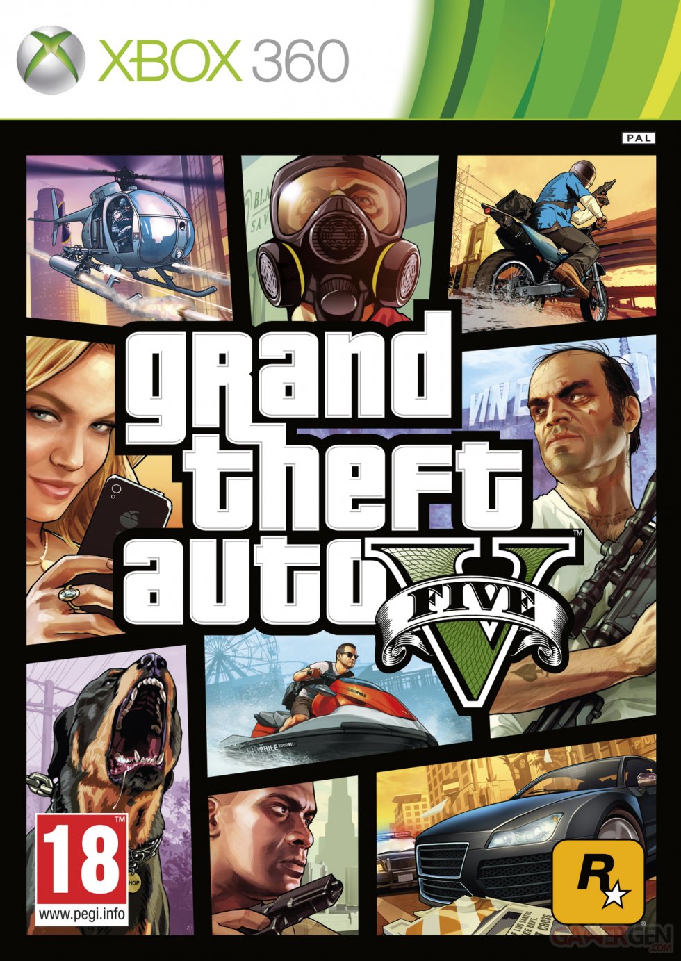 Jaquette Xbox 360 Grand Theft Auto 5 GTA