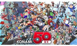 Konami 50th Anniversary key art
