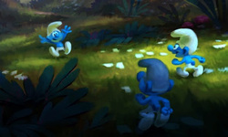 Les Schtroumpfs Mission Malfeuille artwork