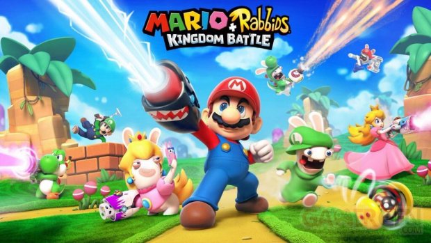 Mario Rabbids Kingdom Battle key art