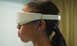 Meta white concept headset side