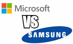 Microsoft vs Samsung versus head