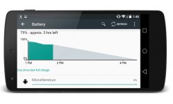 nexus 5 l preview battery graph