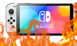 Nintendo Switch Modele OLED Feu brulure ecran image