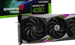 NVIDIA GeForce RTX 4080 GAMING X TRIO 16Go MSI.