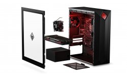Omen Obelisk Glass Panel Exploded