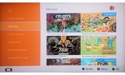 Onglet eShop Nintendo Switch decouvrir image