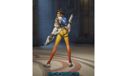 overwatch tracer victory pose 2 over the shoulder