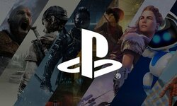 PlayStation logo head banner PS4 games line up