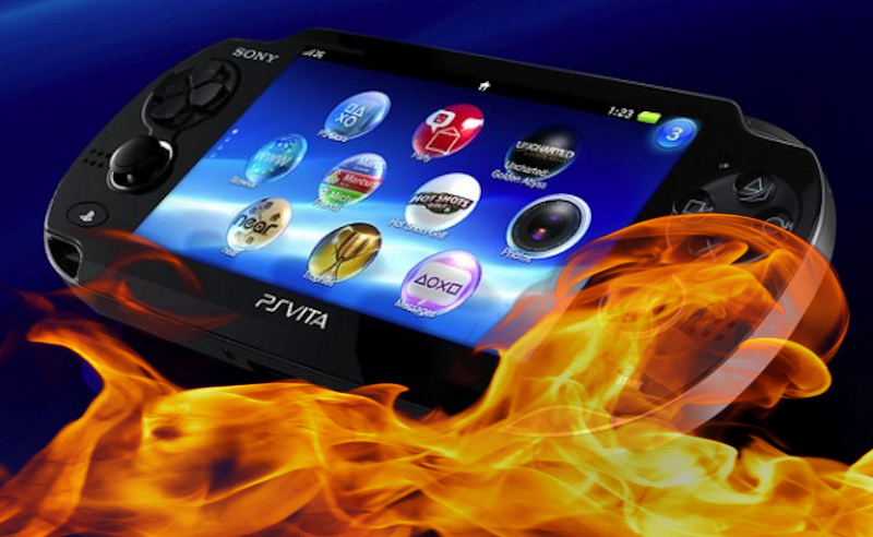 PlayStation Vita PSVita feu console 07.08.2013.