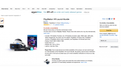 PlayStation VR Launch Bundle Amazon