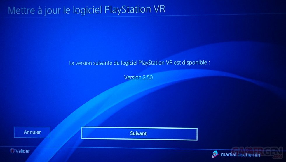 PlayStation VR Mise a jour 2.50 images (2)