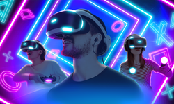 PlayStation VR PS VR casque réalité virtuelle headset banner lifestyle