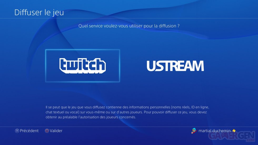 PS4 Tuto Ustream Twitch HD diffusion 30.04.2014  (4)