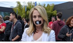 Riot Games greve manifestation photo image.