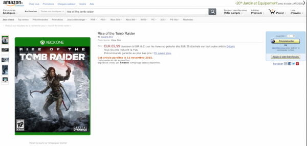 Rise of the Tomb Raider Amazon