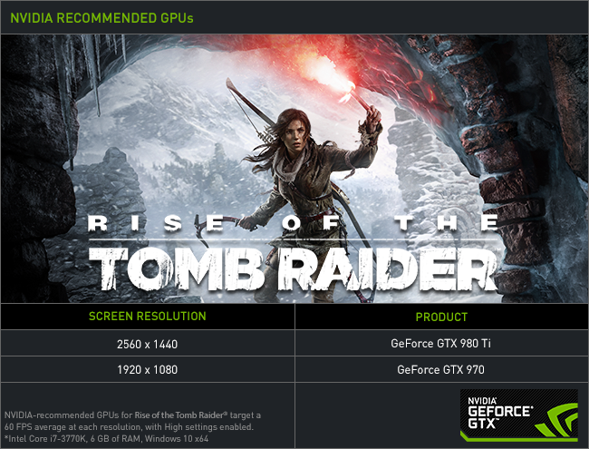 Rise of the Tomb Raider Nvidia