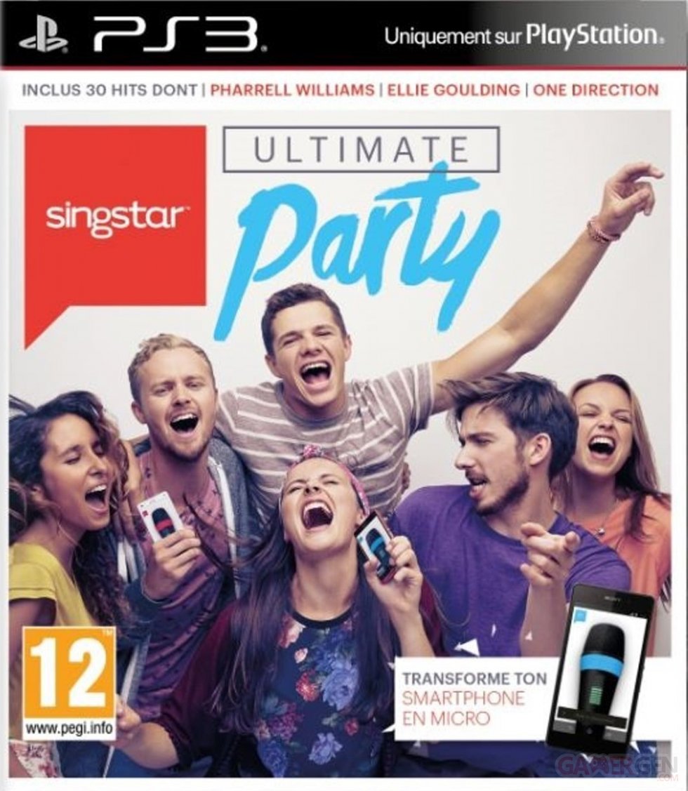 SingStar ultimate party jaquette PEGI PS3