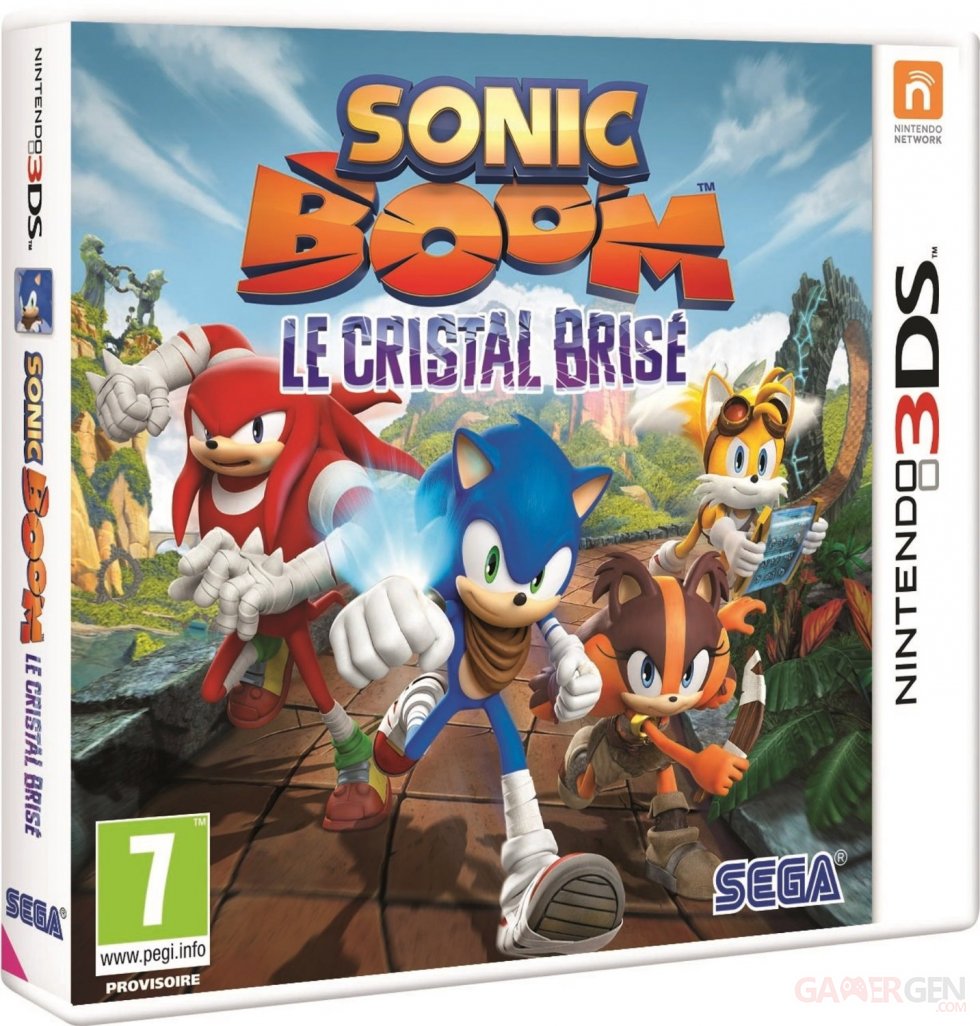 Sonic Boom 3ds jaquette