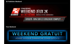 Steam 2K Week end gratuit