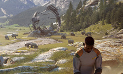 Stranded Alien Dawn Key Art