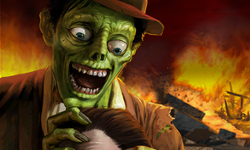 Stubbs the Zombie in Rebel without a Pulse head