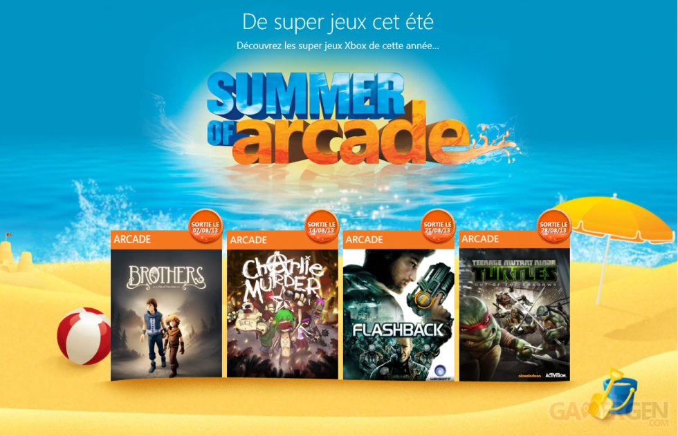 summer of arcade aout 2013 jeux