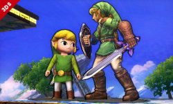 super smash bros. link cartoon 3ds 002