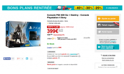 Vente Flash Fnac Destiny