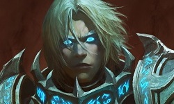 World of Warcraft les Chaînes de la Domination Chains of Domination Key Art Fallen King