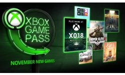 Xbox Game Pass novembre 2018