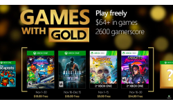 Xbox Live Games With Gold novembre 2016